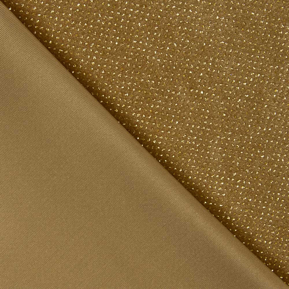 Stretch-Samt Glitter Camel - Ribes y Casals