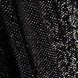 Stretch-Samt Glitzer Schwarz - Ribes y Casals
