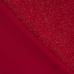 Rot glitzernder Stretch-Samt - Ribes y Casals