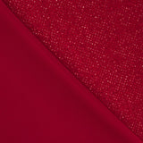 Rot glitzernder Stretch-Samt - Ribes y Casals