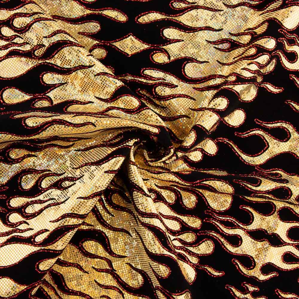 Gold beflockte Trash Rash Guard - Ribes y Casals