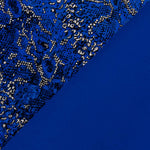 Tierisch beflockter Rash Guard Blau - Ribes y Casals