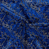 Tierisch beflockter Rash Guard Blau - Ribes y Casals