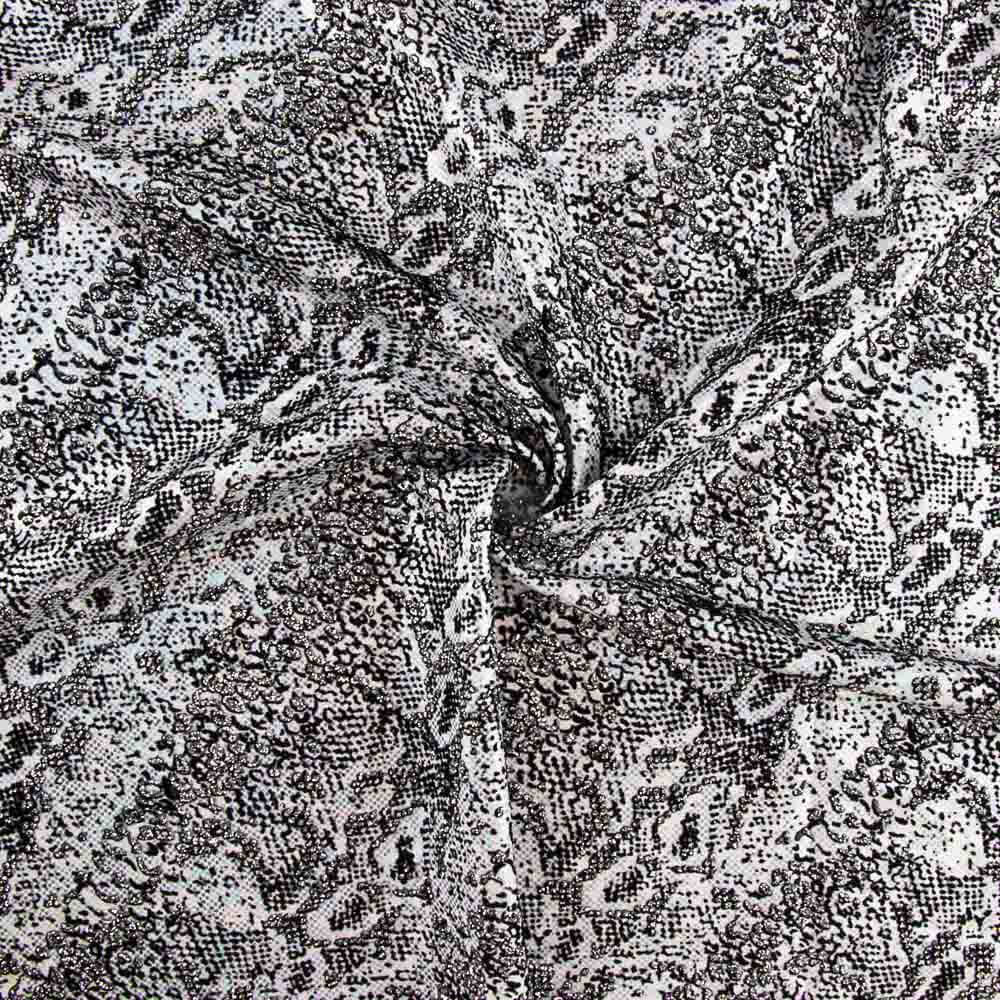 Beflocktes Tier Silber Rash Guard - Ribes y Casals