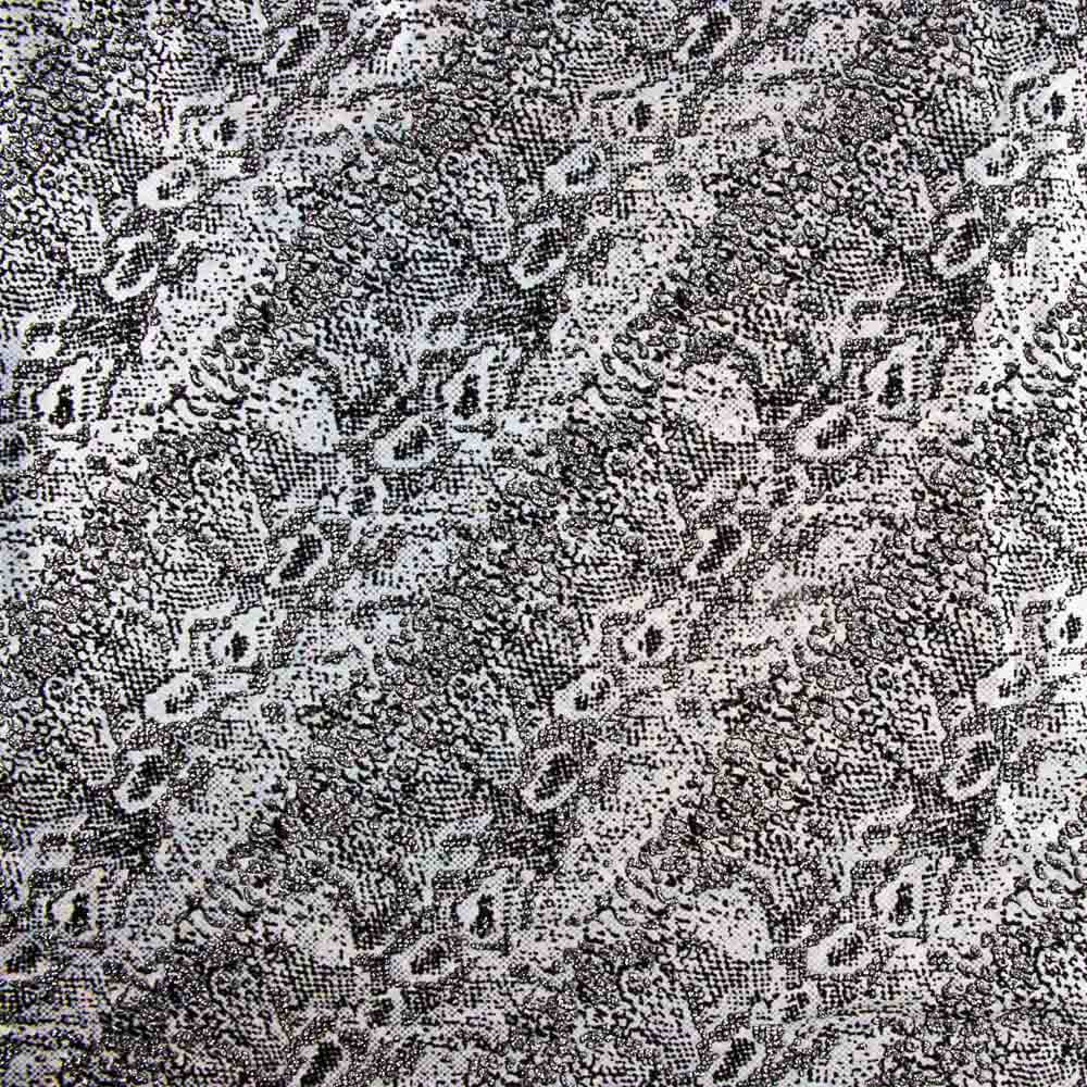 Beflocktes Tier Silber Rash Guard - Ribes y Casals