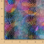 Lycra-Reststück „Serpiente Lámina“ mehrfarbig – verschiedene Maße x Breite 140 cm - Ribes y Casals