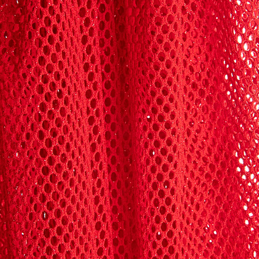 Rotes durchbrochenes Glitzer-Netzgewebe - Ribes y Casals