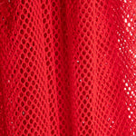 Rotes durchbrochenes Glitzer-Netzgewebe - Ribes y Casals