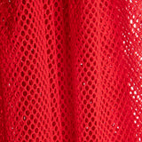 Rotes durchbrochenes Glitzer-Netzgewebe - Ribes y Casals