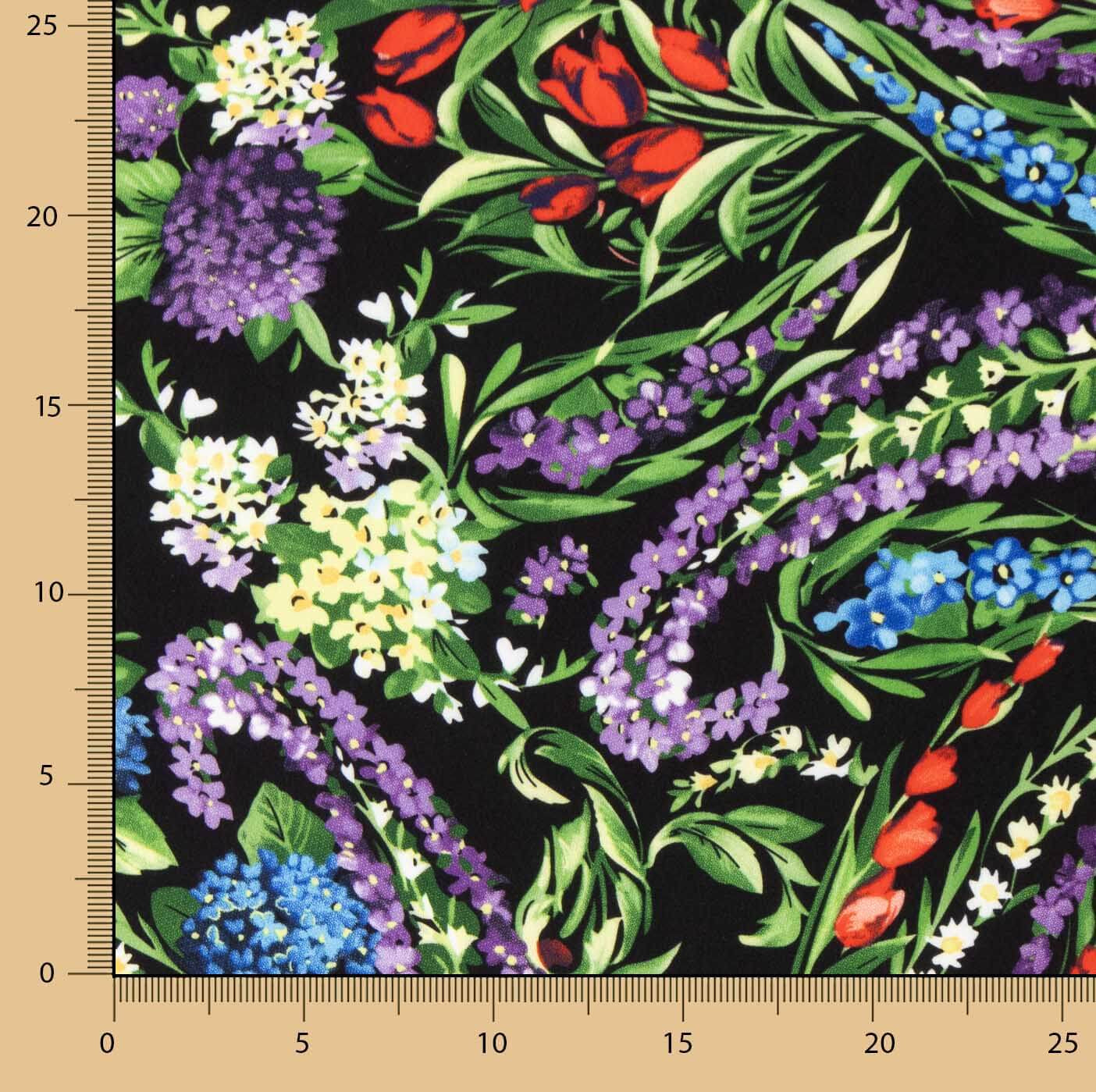 Koshibo Thousand Flowers Druck Schwarz - Ribes y Casals