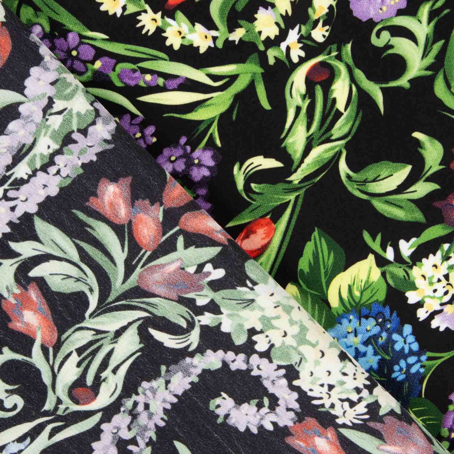 Koshibo Thousand Flowers Druck Schwarz - Ribes y Casals