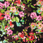 Koshibo Floral Print Schwarz - Ribes y Casals