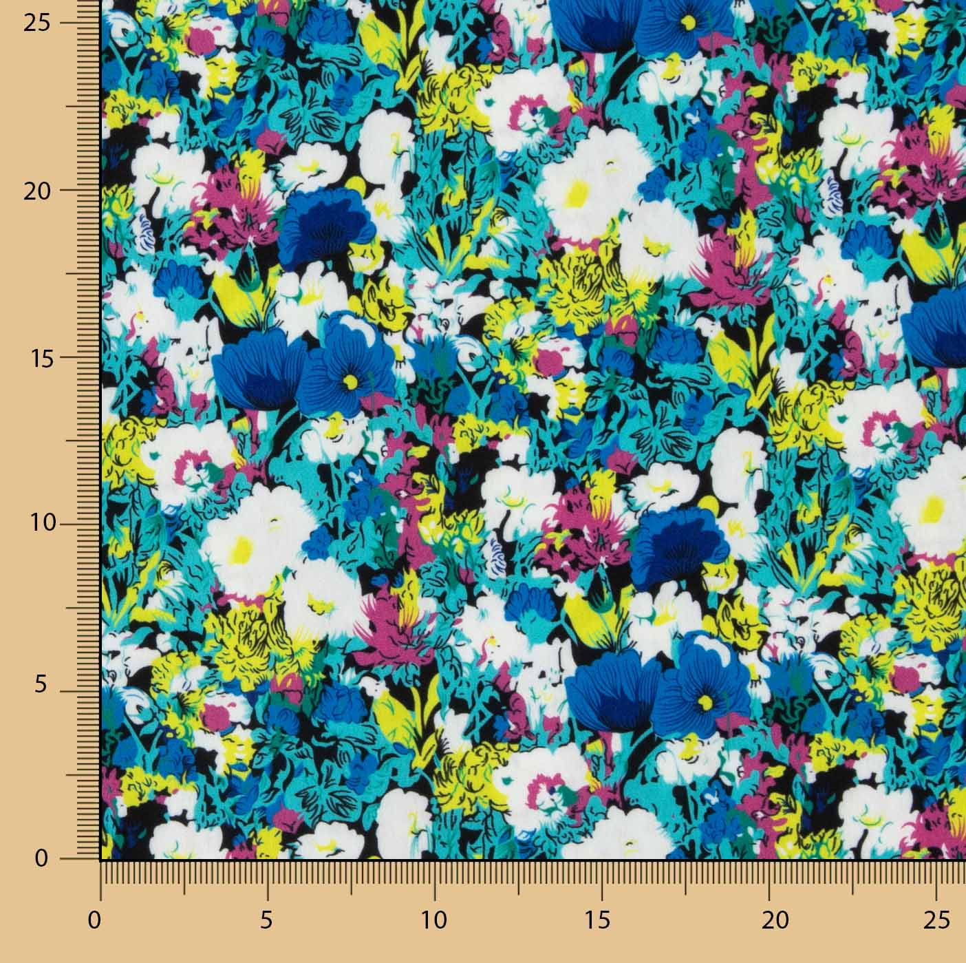 Koshibo Blaue Blume Druck - Ribes y Casals