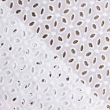 Swiss Embroidery White Petal Flower White Natural - Ribes y Casals