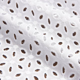 Swiss Embroidery White Petal Flower White Natural - Ribes y Casals
