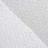 Swiss White Geometrische Stickerei Naturweiß - Ribes y Casals