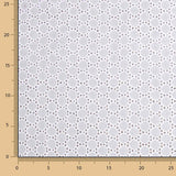 Swiss White Geometrische Stickerei Naturweiß - Ribes y Casals