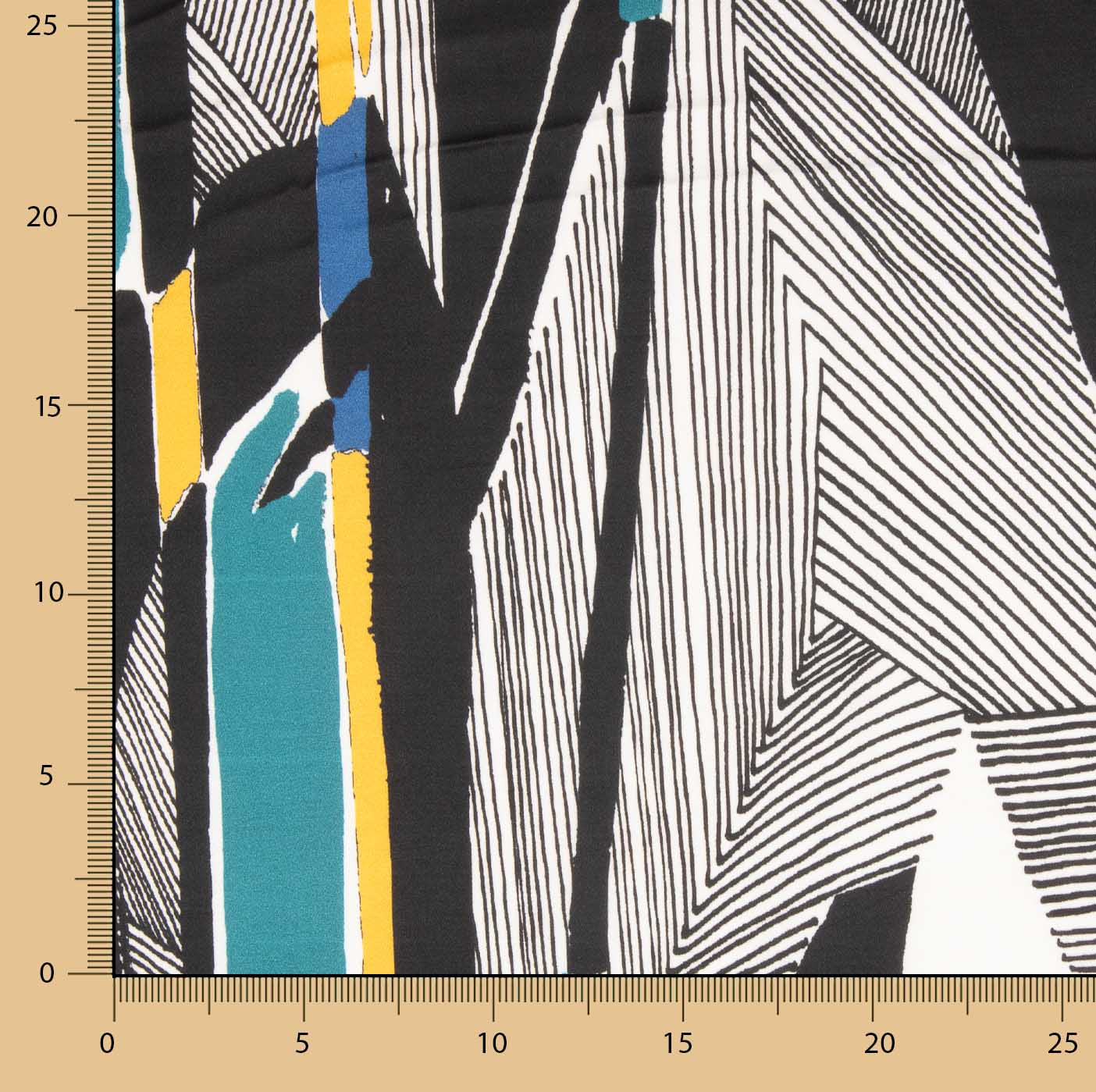 Bedruckter Polyester-Satin „Jardín Imperial“ - Ribes y Casals