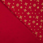 Goldflake Bedruckte Popeline Rot - Ribes y Casals