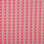 Crêpe Lightweight Retro Koralle und Grüner Druck - Ribes y Casals