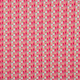 Crêpe Lightweight Retro Koralle und Grüner Druck - Ribes y Casals
