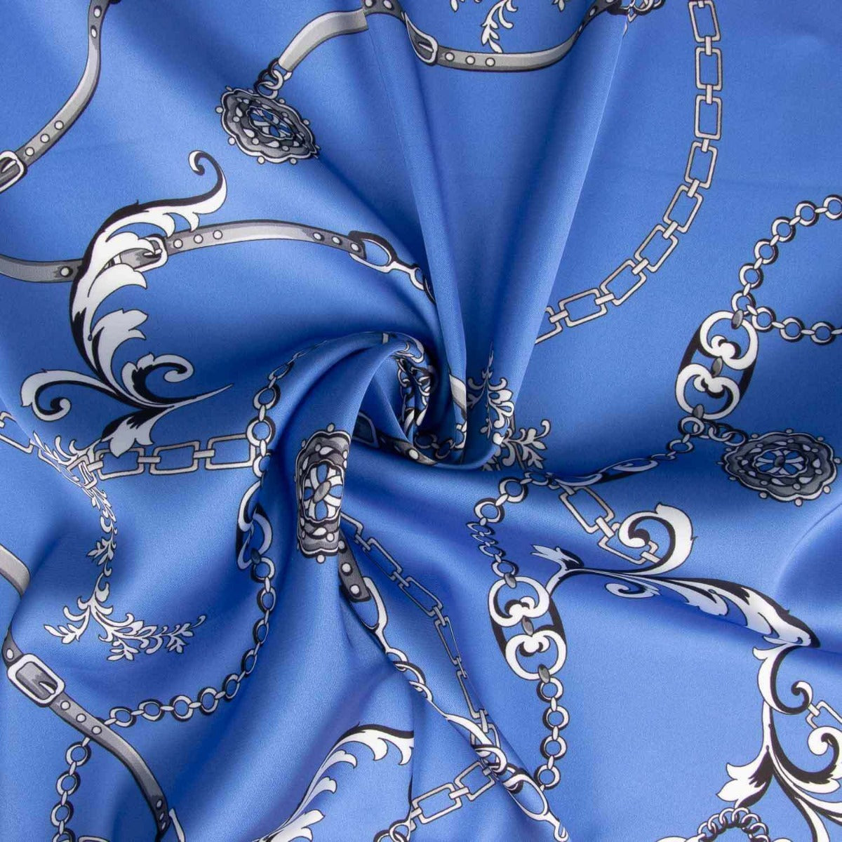 Polyester Satin Königsketten Blau - Ribes y Casals
