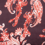 Barockroter Viskosesatin - Ribes y Casals
