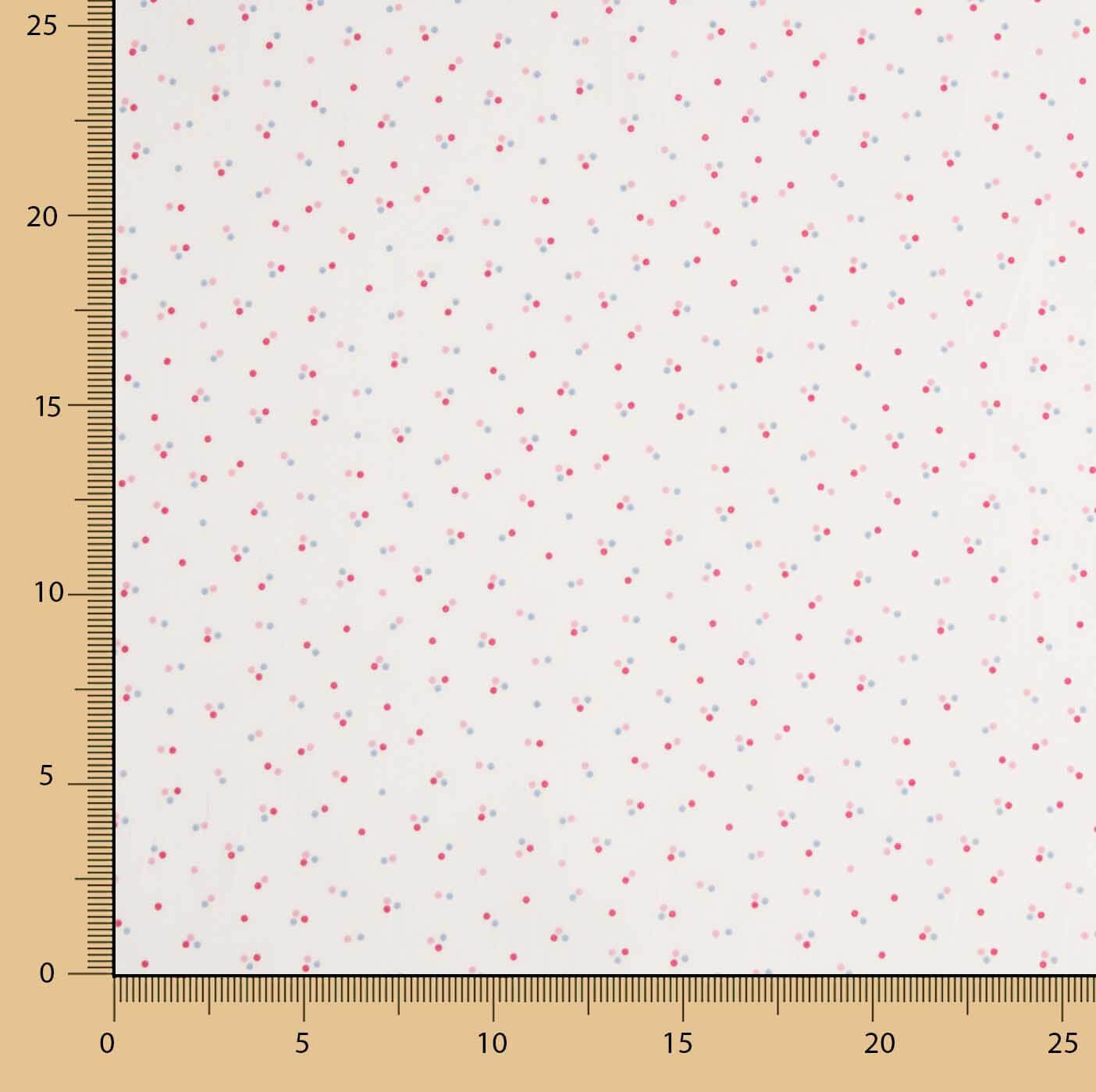 Baumwoll-Popeline Mini Konfetti Rosa - Ribes y Casals