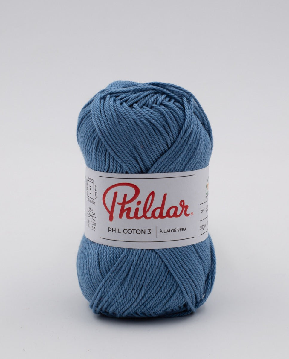 Phildar Coton 3 Ozeanblau - Ribes y Casals