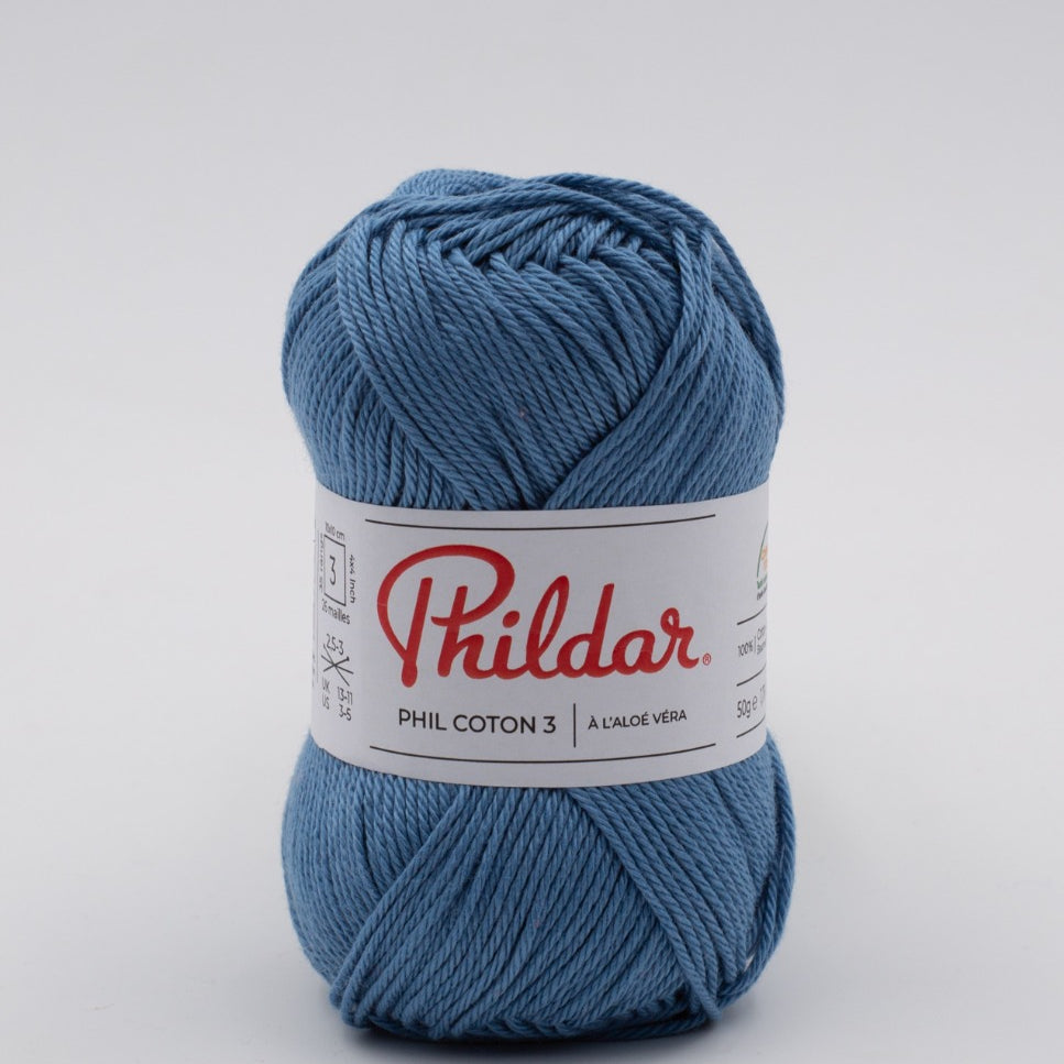 Phildar Coton 3 Ozeanblau - Ribes y Casals