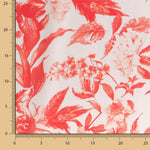 Satin Floral Coral Druck - Ribes y Casals