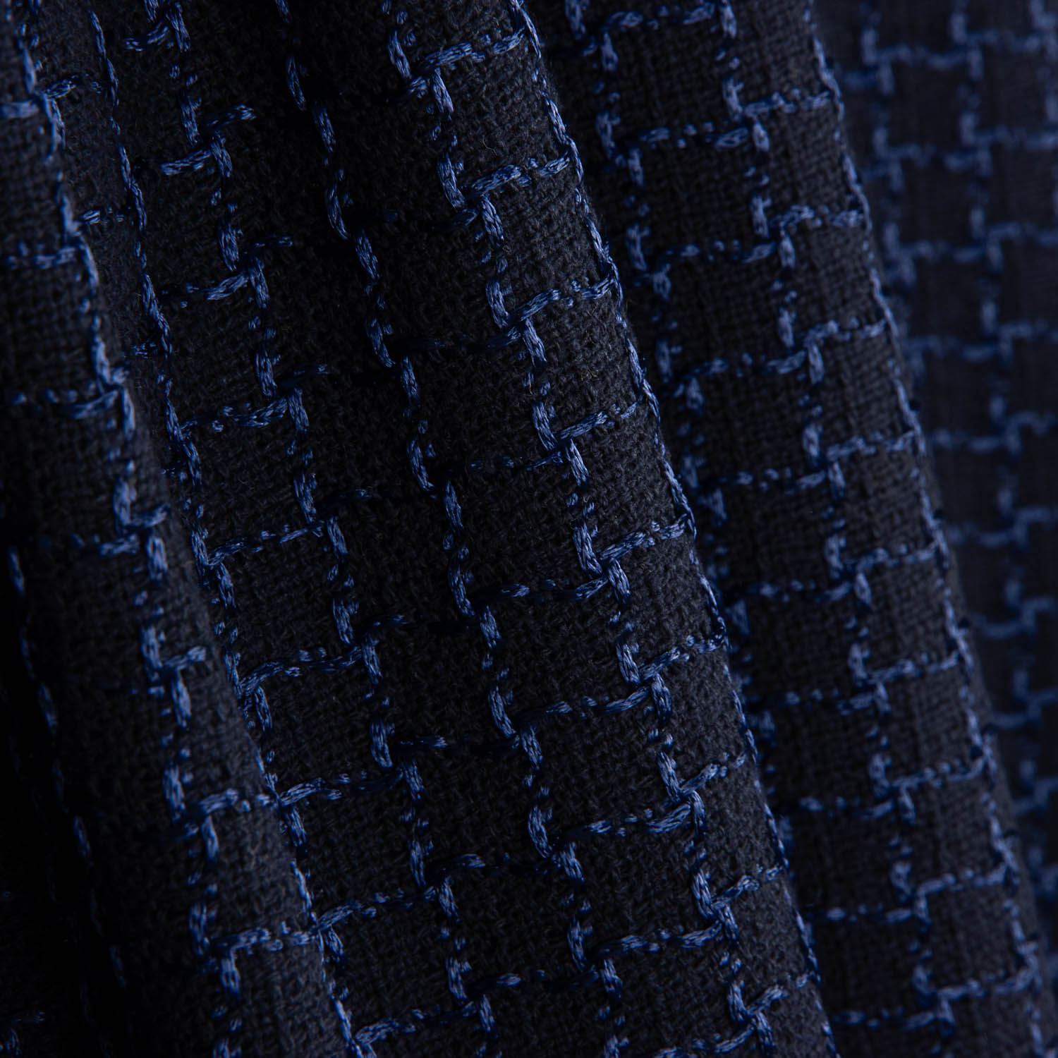 Tweed Plaid Blau - Ribes y Casals