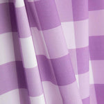 Mauve karierter bedruckter Perkal - Ribes y Casals