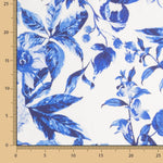 Satin Floral Print Blau - Ribes y Casals