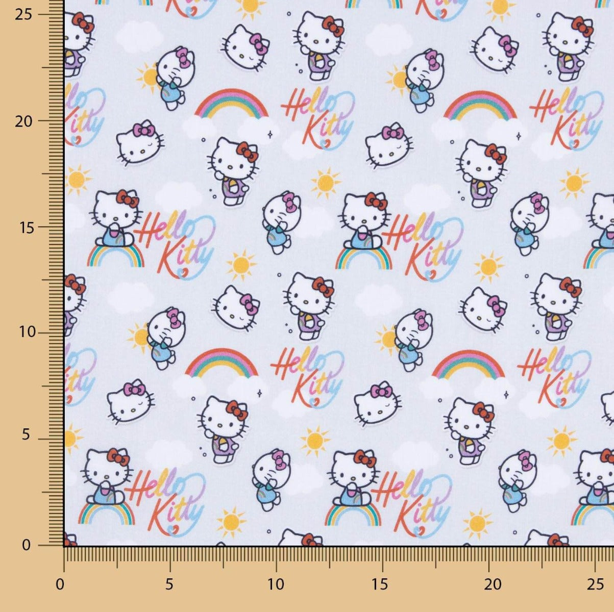 Hello Kitty Lizensierte Popeline Grau - Ribes y Casals