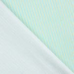 Perkal Gedruckt Lime Streifen Aqua Grün - Ribes y Casals