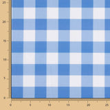 Perkal bedruckte blaue Quadrate - Ribes y Casals