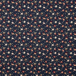 Vintage Ball Print Popeline Nachtblau - Ribes y Casals