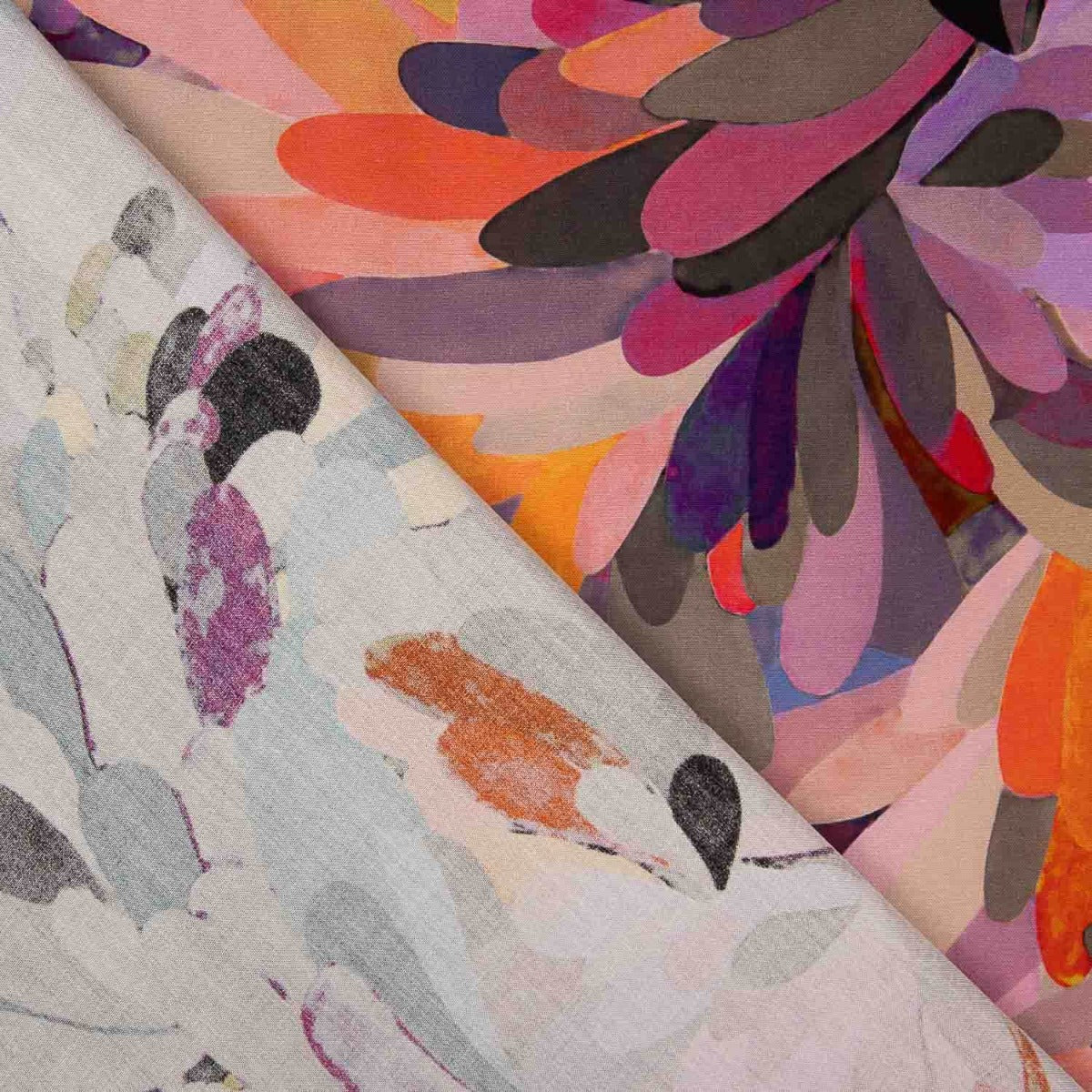 Viskose Retal Aurora Floral 60 x 145 cm - Ribes y Casals