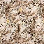 Crêpe Light Animal Print Floral Print Beige - Ribes y Casals