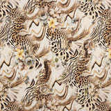 Crêpe Light Animal Print Floral Print Beige - Ribes y Casals