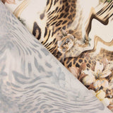 Crêpe Light Animal Print Floral Print Beige - Ribes y Casals