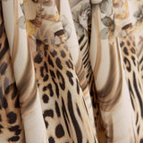 Crêpe Light Animal Print Floral Print Beige - Ribes y Casals
