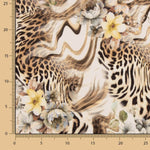 Crêpe Light Animal Print Floral Print Beige - Ribes y Casals