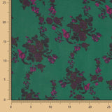 Voile Viskose Rose Cascade Grün - Ribes y Casals