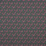 Crêpe Light Floral Print Mini Fuchsia auf Dunkelgrün - Ribes y Casals