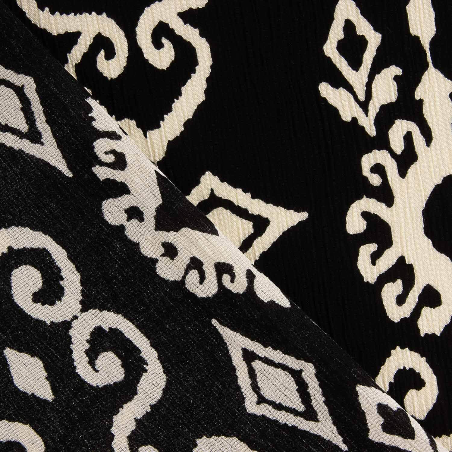 Viskose Bambula mit Ikat-Muster „Nocturno“ - Ribes y Casals