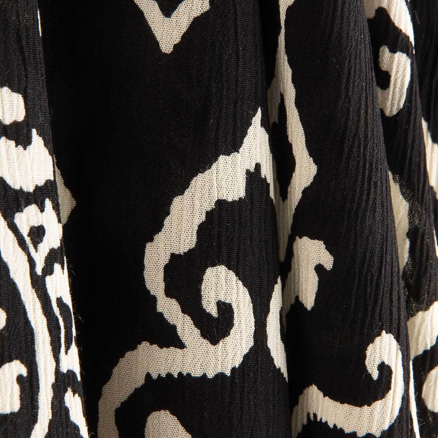 Viskose Bambula mit Ikat-Muster „Nocturno“ - Ribes y Casals