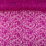 Magenta Rosa Blonda mit Pailletten Mini - Ribes y Casals