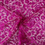 Magenta Rosa Blonda mit Pailletten Mini - Ribes y Casals